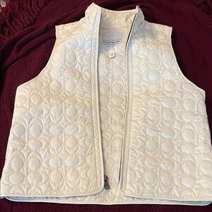 Coach Zip Up Vest.NWOT